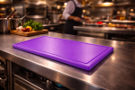 Planche à découper - HACCP - Canal à jus - Violet - 1/1 GN - G-Line 69552 €15.95 Lames de coupe / planches à découper