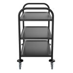 Serveerwagen - 3 Niveaus - Zwart - RVS - G-Line 81340 €129.00 Serveerwagens