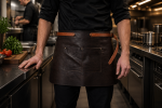 Tablier en cuir court - Marron foncé - G-Line 8719326018546 €57.95 Tabliers en cuir