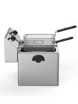 Friteuse - électrique - modèle de table - 2 x 8 L - acier inoxydable - 230V - G-Line HW-021224 €189.00 Friteuses 230 volts