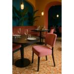 Fauteuil Rome - Rose - Velours - Ligne G HW-58222 €59.95 Chaises en tissu