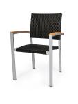 Chaise de patio Moon Super - Empilable - Accoudoirs - Noire - G-Line HW-16768 €59.95 Chaises de terrasse