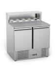 Pizzawerkbank - 2-Deurs - 240 Liter - RVS - 230V - H 107.5 x B 90 x D 70 CM - G-Line 26283 €549.00 Pizzawerkbanken