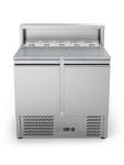 Pizzawerkbank - 2-Deurs - 240 Liter - RVS - 230V - H 107.5 x B 90 x D 70 CM - G-Line 26283 €549.00 Pizzawerkbanken