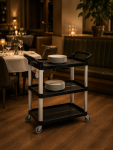 Chariot de service à 3 niveaux - Noir - Aluminium - G-Line 73919 €90.95 Chariots de service