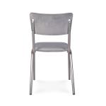 Chaise Old School - Empilable - Métal vintage - Anthracite - Velours - G-Line 76561 €59.95 Chaises en métal