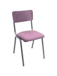 Chaise Old School - Empilable - Métal vintage - Rose - Velours - G-Line 76566 €59.95 Chaises en métal