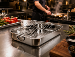 Rôtissoire - Grille incluse - acier inoxydable - L 32,5 x P 23,5 CM - G-Line 78041 €13.95 Plaques de cuisson et plaque à rôtir