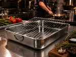 Rôtissoire - Grille incluse - acier inoxydable - L 40 x P 31 CM - G-Line 78043 €18.95 Plaques de cuisson et plaque à rôtir