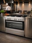Gasfornuis - 5 Pitten - Elektrische Oven - RVS - 230V - G-Line 75714 €799.00 Gasfornuizen met oven