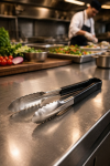 Pince de service - HACCP - Noire - Acier inoxydable - L 23 cm - G-Line 02387 €3.19 Pince à servir
