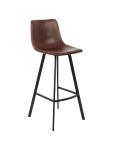 Tabouret de bar Nicolas - Cognac - Similicuir - G-Line 71387 €79.95 Tabourets de bar