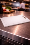 Planche à découper - Rainure à jus - Anneau de suspension - Blanche - Plastique - L 38,5 x P 26,5 cm - G-Line 18120 €4.95 Lames de coupe / planches à découper