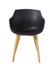 Chaise Alexia - Noir / Bois - Plastique - G-Line 81297 €44.95 Chaises en bois