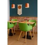 Chaise Alexia - Vert clair / Aspect bois - Synthétique - G-Line 81301 €44.95 Chaises en bois
