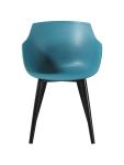 Chaise Alexia - Pétrole / Noir - Plastique - G-Line 81305 €44.95 Chaises en métal