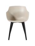 Stoel Alexia - Taupe / Zwart - Kunsstof - G-Line 81306 €44.95 Metaal stoelen