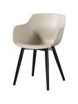 Stoel Alexia - Taupe / Zwart - Kunsstof - G-Line 81306 €44.95 Metaal stoelen