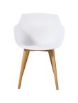 Chaise Alexia - Blanc / Aspect bois - Synthétique - G-Line 81298 €44.95 Chaises en bois