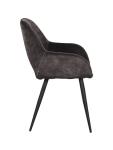 Stoel - Ferry - Velours - Antraciet - G-Line HW-129722 €119.95 Metaal stoelen
