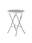 Table haute ronde et pliable grise - Ø 80 x H 110 cm - G-Line HW-130118 €39.95 Tableaux
