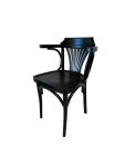 Chaise de café - Accoudoirs - Noyer - G-Line HW-135500 €79.00 Chaises en bois