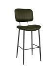 Tabouret de bar Gijs - Militaire - Microfibre - G-Line HW-129708 €89.95 Tabourets de bar