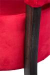 Fauteuil Rome - Rouge - Velours - Ligne G HW-90521 €59.95 Chaises en tissu
