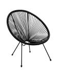 Terras Loungestoel Megan - Zwart - Rattan - G-Line HW-141016 €39.95 Terrasstoelen