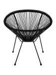 Terras Loungestoel Megan - Zwart - Rattan - G-Line HW-141016 €39.95 Terrasstoelen