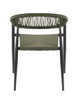Chaise de patio Joanna - Empilable - Accoudoirs - Rotin - Verte - G-Line HW-140874 €59.95 Chaises de terrasse