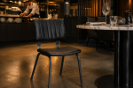 Stoel - Gustav - Kunstleder - Zwart - G-Line 156948 €79.95 Metaal stoelen
