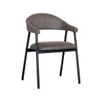 Chaise - Amalia - Micro daim - Anthracite - Ligne G 169499 €89.95 Chaises en métal
