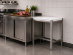 Planche à découper - Structure en acier inoxydable - Polyéthylène - H 86 x L 50 x P 40 CM - G-Line 77827 €357.95 Bloc à hacher