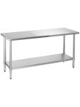 Table de travail en inox - Démontable - Avec piètement - G-Line RVS-M-00140 €159.00 Table de travail en acier inoxydable