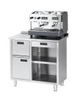 Etabli de distribution de café - H 100 x 100 x 70 CM - Inox - G-Line 44600 €799.00 Table de travail en acier inoxydable