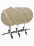 Table - Pliable - Ø 60 x H 72 x 60 CM - Aluminium/Frêne - Bolero - U424 U424 €129.99 Tables de restauration
