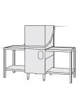 Modèle hotte lave-vaisselle - Panier 50 x 50 CM - 2 tables de vidange - Diamant - DK7/6/AX DK7/6/AX €3,777.75 Lave-vaisselle coulissants