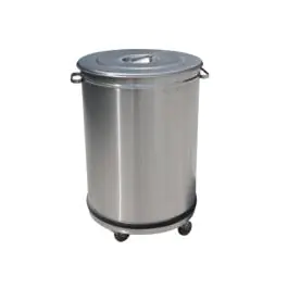 Poubelle - 50 Litres - Pédale - Roues - Diamant - PCRA/50B