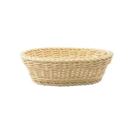 Panier - Ovale - H 8 x 26 x 19 CM - Beige - Saleen - 502824