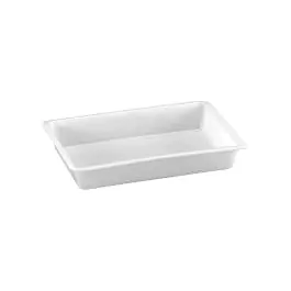 Poubelle de repos - H 7,5 x 43 x 28,5 CM - 0,41 KG - Polypropylène - Blanc - 6 litres - - -40°C / +75°C - Denox - 600012