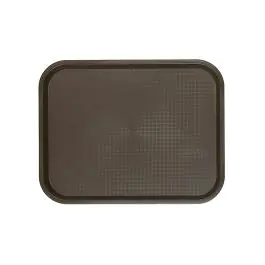 Plateau - H 2 x 35 x 27 CM - 0,28 KG - Polypropylène - Marron - Caterchef - 430151