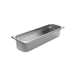 Bac gastronorme - 2/4 GN - 5,8 Litre - H 10 x 53 x 16,2 CM - Inox - Caterchef - 953243