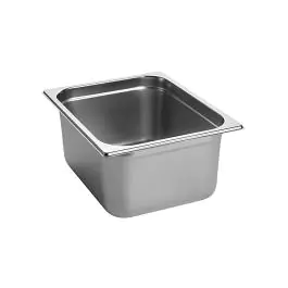 Bac gastronorme - 1/2 GN - 9,2 Litre - H 15 x 32,5 x 26,5 CM - Inox - Caterchef - 953122