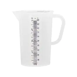Gobelet de mesure - H 16.5 CM - 0.11 KG - Ø12 CM - Polypropylène - Transparent - 1 Litre - 027002