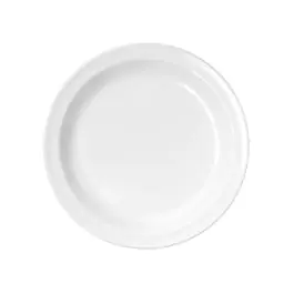 Assiette - 0,13 KG - Ø19,5 CM - Mélamine - Blanc - WACA - 937924