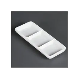 Plats distributeurs - 12 pièces - H 6 x 15 x 6 CM - Porcelaine - Olympia - C336