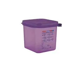 Boîte alimentaire - 1/6 GN - 2,6 Litre - H 15 x 17,6 x 16,2 CM - Polypropylène - Araven - CM786