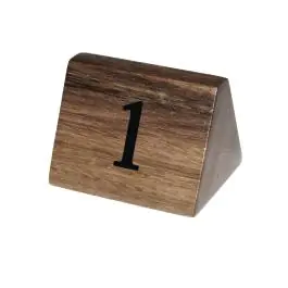 Numéros de table - 1-10 - H 5,5 x 3,5 x 3,5 CM - Olympia - CL392