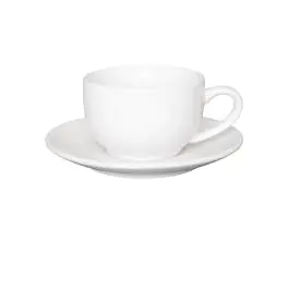 Tasse à café - 23 CL - 12 pièces - Blanc - H 6 x 12,2 CM - Grès - Olympia - GK074